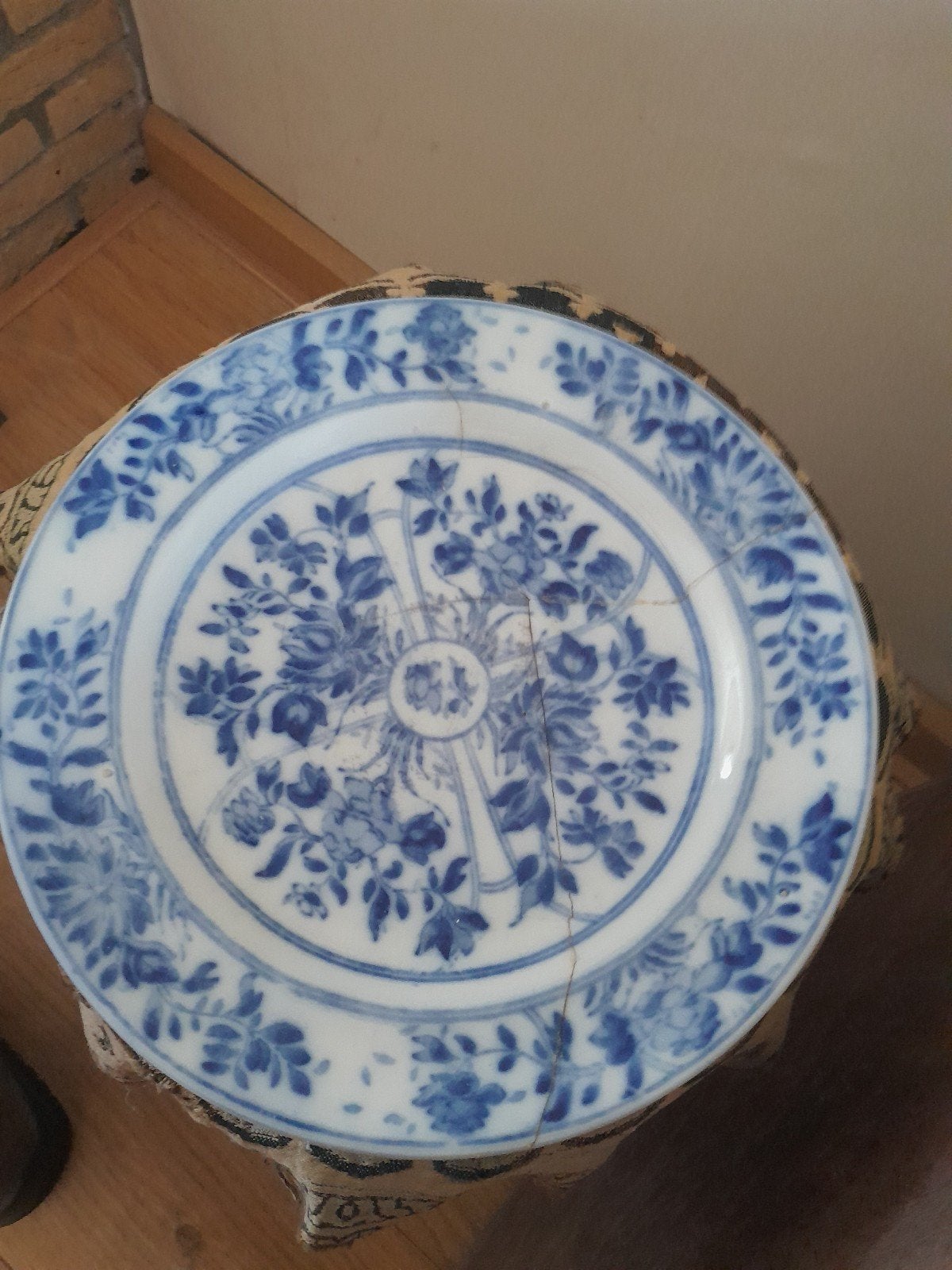 Antiek Petrus Regout Mikado sierbord, blauw-wit, Ophalen of Verzenden