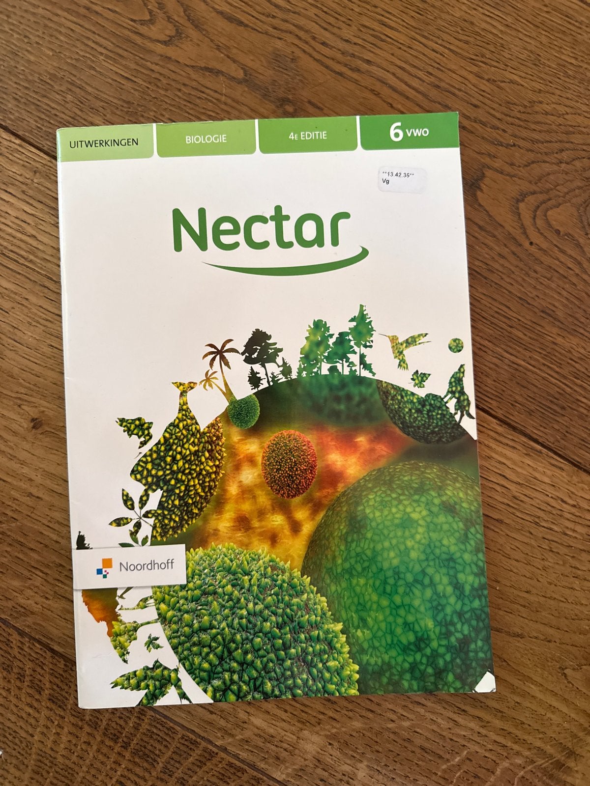 Nectar Biologie Uitwerkingen 6 VWO 4e editie Noordhoff, Boeken, Ophalen of Verzenden, Zo goed als nieuw, VWO, Biologie