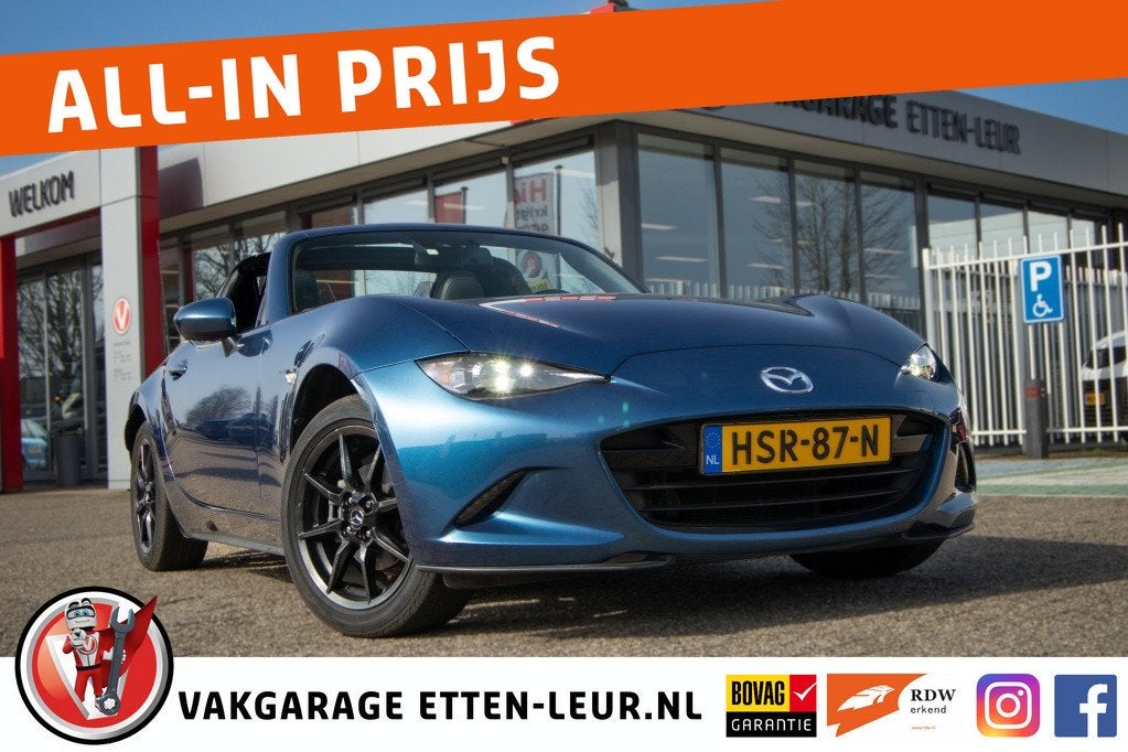 Mazda MX-5 1.5 RF SkyAc-G 132PK GT-M | CAMERA | APPLE + ANDR, 12 maanden, Achterwielaandrijving, Gebruikt, Euro 6
