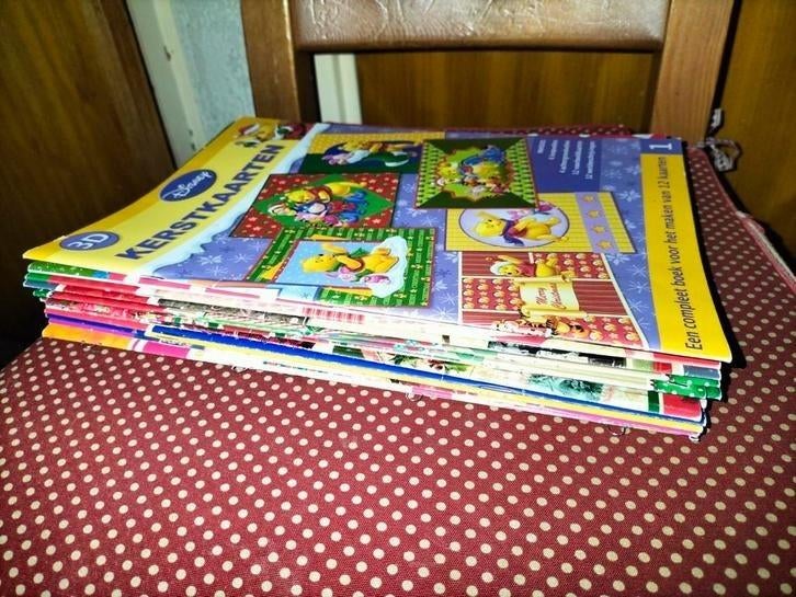 Set van 14 boeken v maken maken v kerstkaarten, va €1,-pst, Ophalen of Verzenden, Nieuw, Kerst, Knipvel