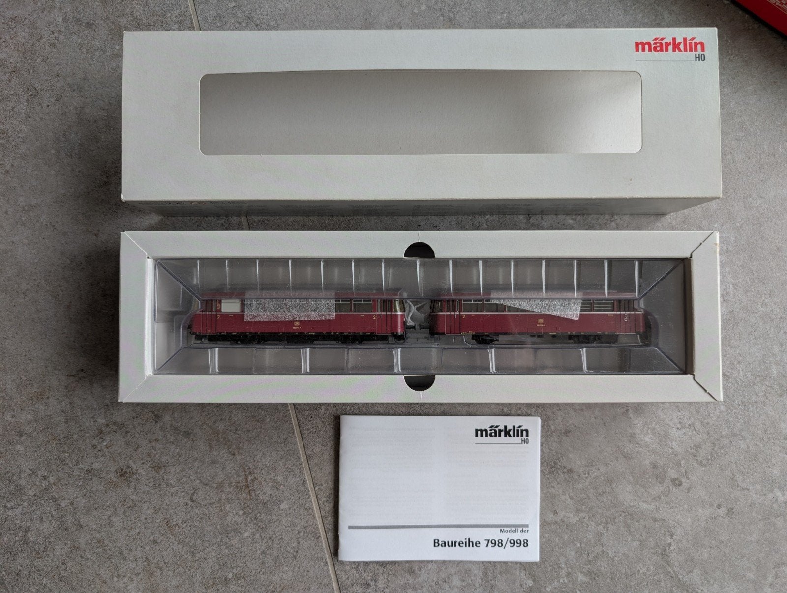 Märklin 39985 H0 Treinset Baureihe 798/998 (Schienenbus), Wisselstroom, Treinset, Ophalen of Verzenden, Zo goed als nieuw