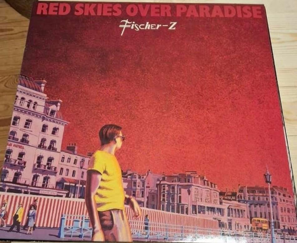 LP Vinyl Fisher Z  -  Red Skies over Paradise, Cd's en Dvd's, Vinyl | Pop, Ophalen, Gebruikt, 12 inch