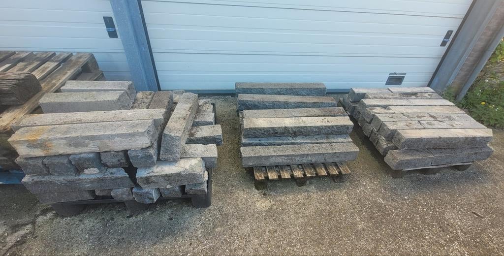 Graniet banden, Tuin en Terras, Gebruikt, 100 tot 200 cm, Biels, Ophalen of Verzenden
