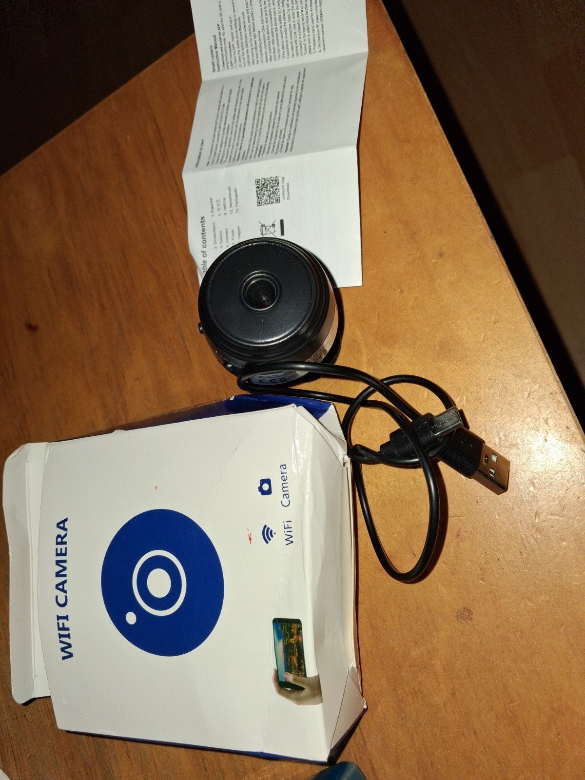 wifi camera met doosje kabel en boekje, Ophalen, Nieuw