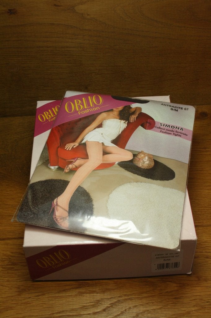 ObliO Fashion Simona Panty Antraciet S/M    6 stuks, ObliO Fashion, Maat 36/38 (S), Verzenden, Zwart