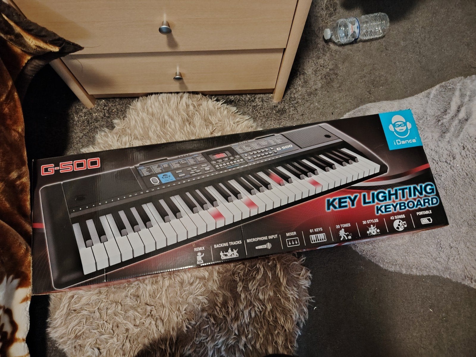 iDance G-500 Key Lighting Keyboard - Zo goed als nieuw, Overige merken, 61 toetsen, Ophalen of Verzenden, Midi-aansluiting