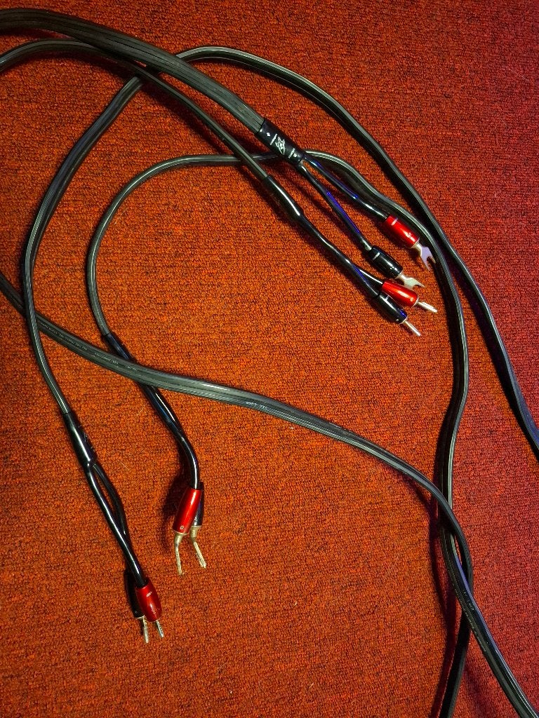 Audioquest Rocket 44 luidsprekerkabel 1 x 3 + 1 x 4 meter, Ophalen of Verzenden, Gebruikt, 2 tot 5 meter, Luidsprekerkabel