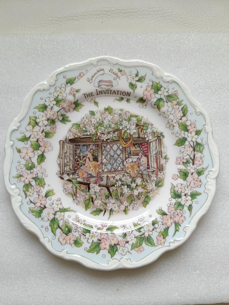 Brambly Hedge Royal Doulton "The Invitation" bordje, Antiek en Kunst, Ophalen of Verzenden