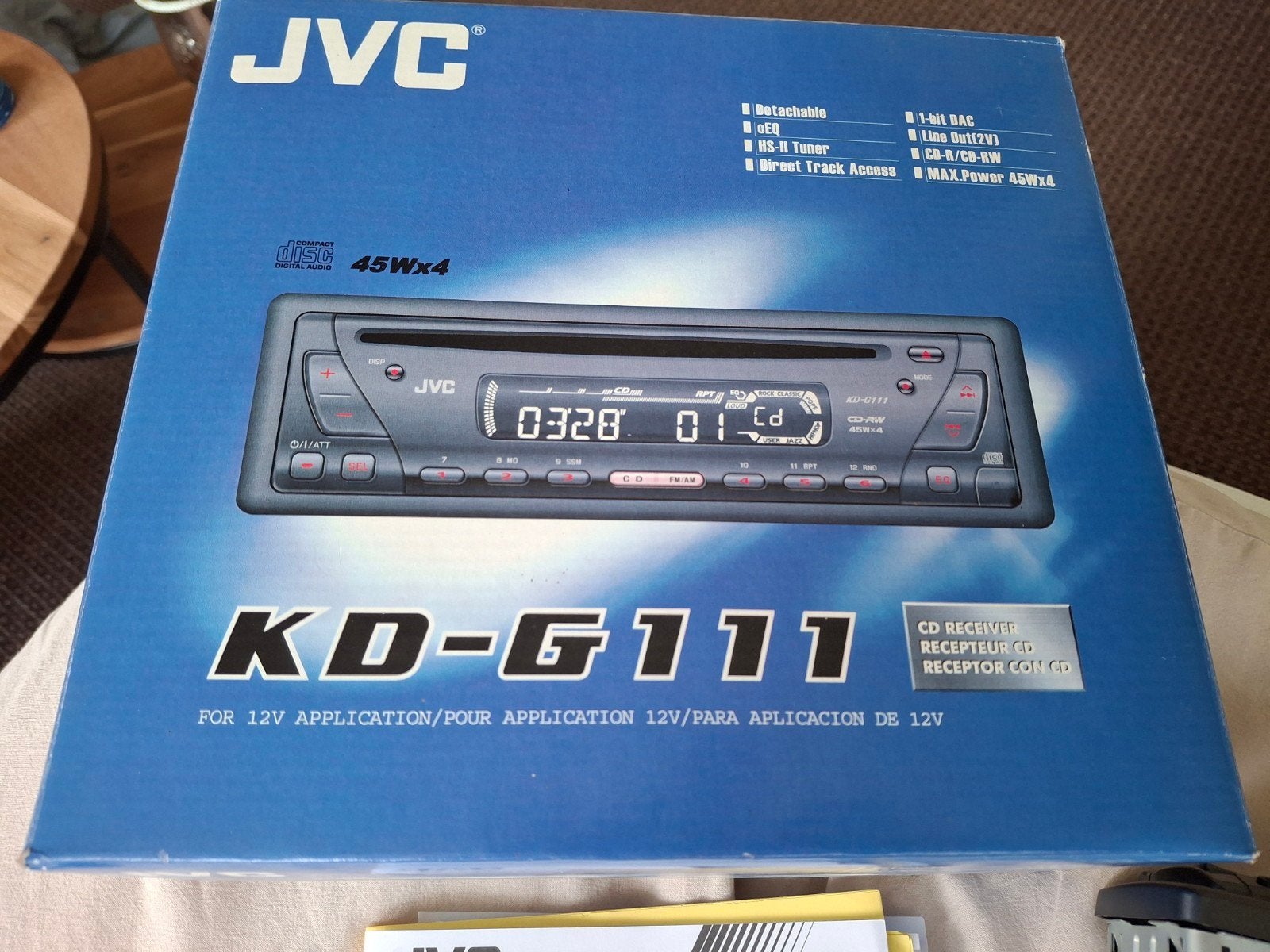 JVC Autoradio met CD-speler - Type KD-G111, Ophalen of Verzenden, Gebruikt