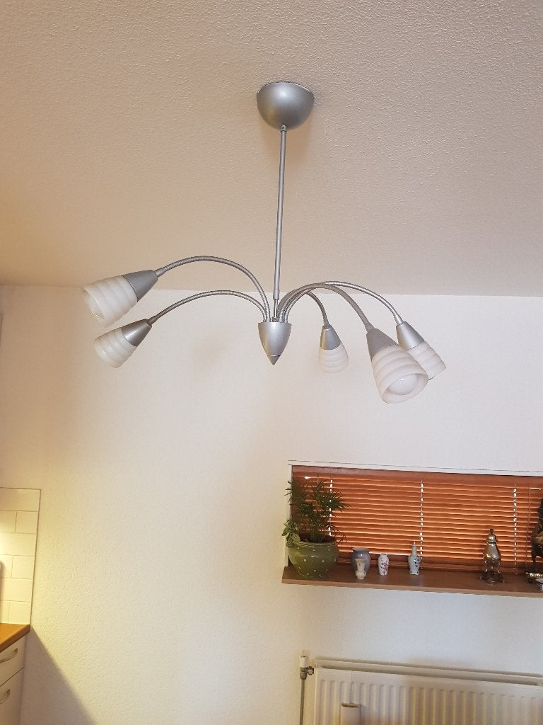 hanglamp, Huis en Inrichting, Ophalen, Gebruikt, Glas, E14 (klein)