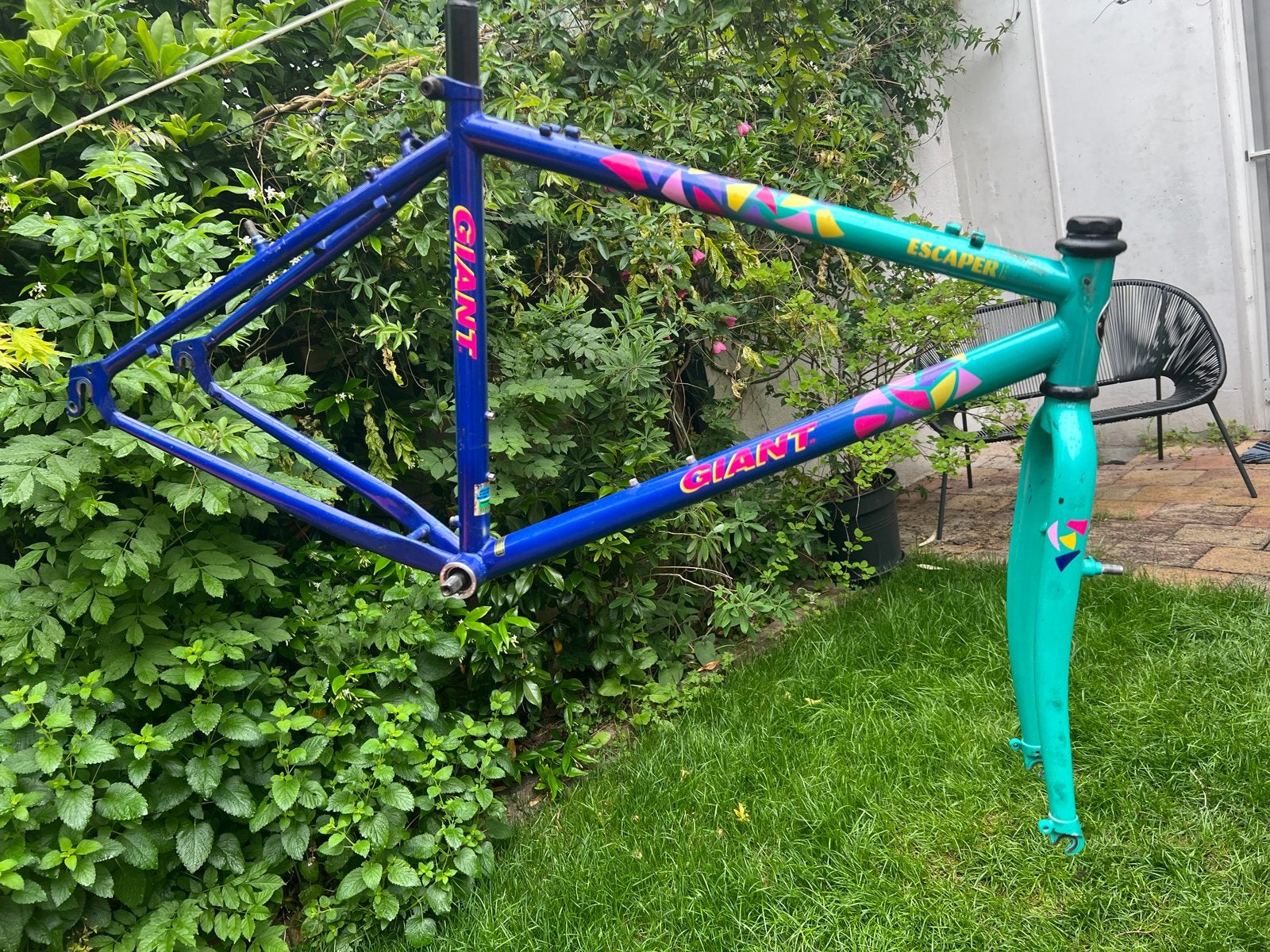 Giant Escaper 1991 retro mountainbike frame 47cm, Fietsen en Brommers, Fietsonderdelen, Ophalen, Frame, Gebruikt, Staal