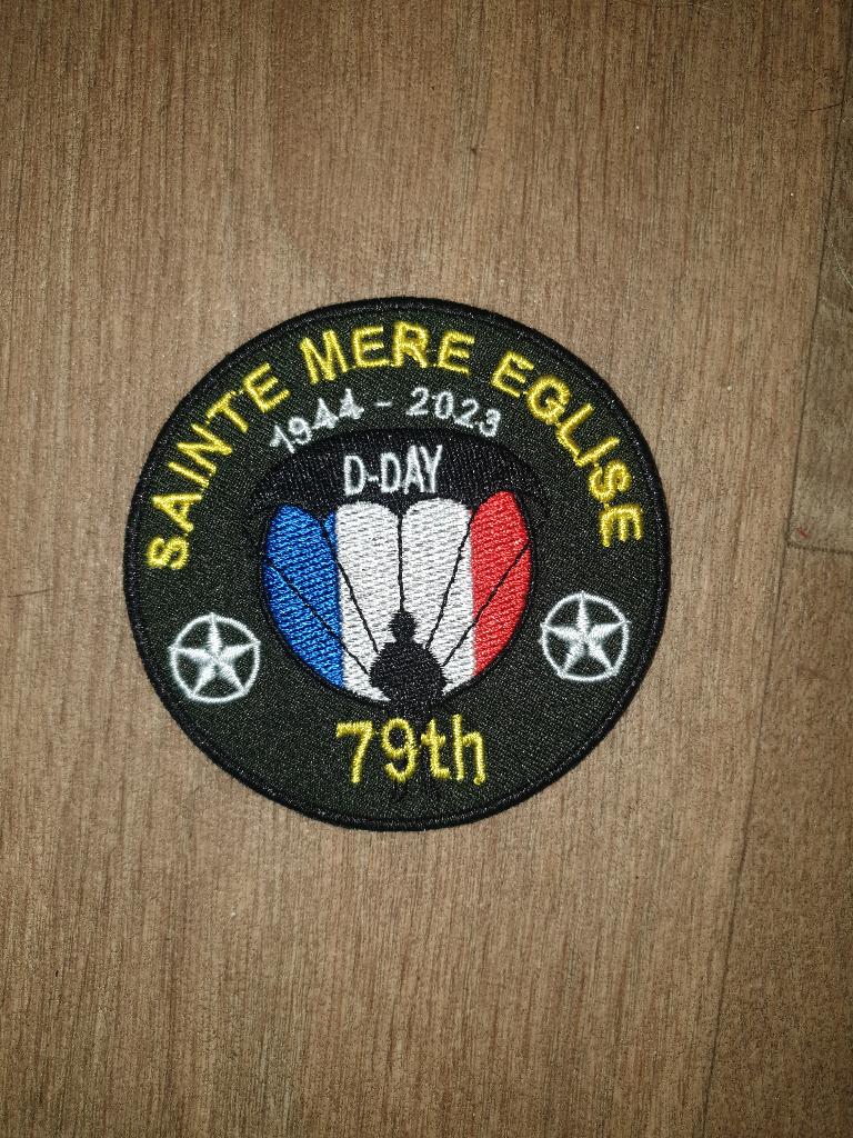 Patch Embleem Badge Normandie 2023 D-Day Overlord Airborne, Ophalen of Verzenden, Landmacht, Nederland, Embleem of Badge