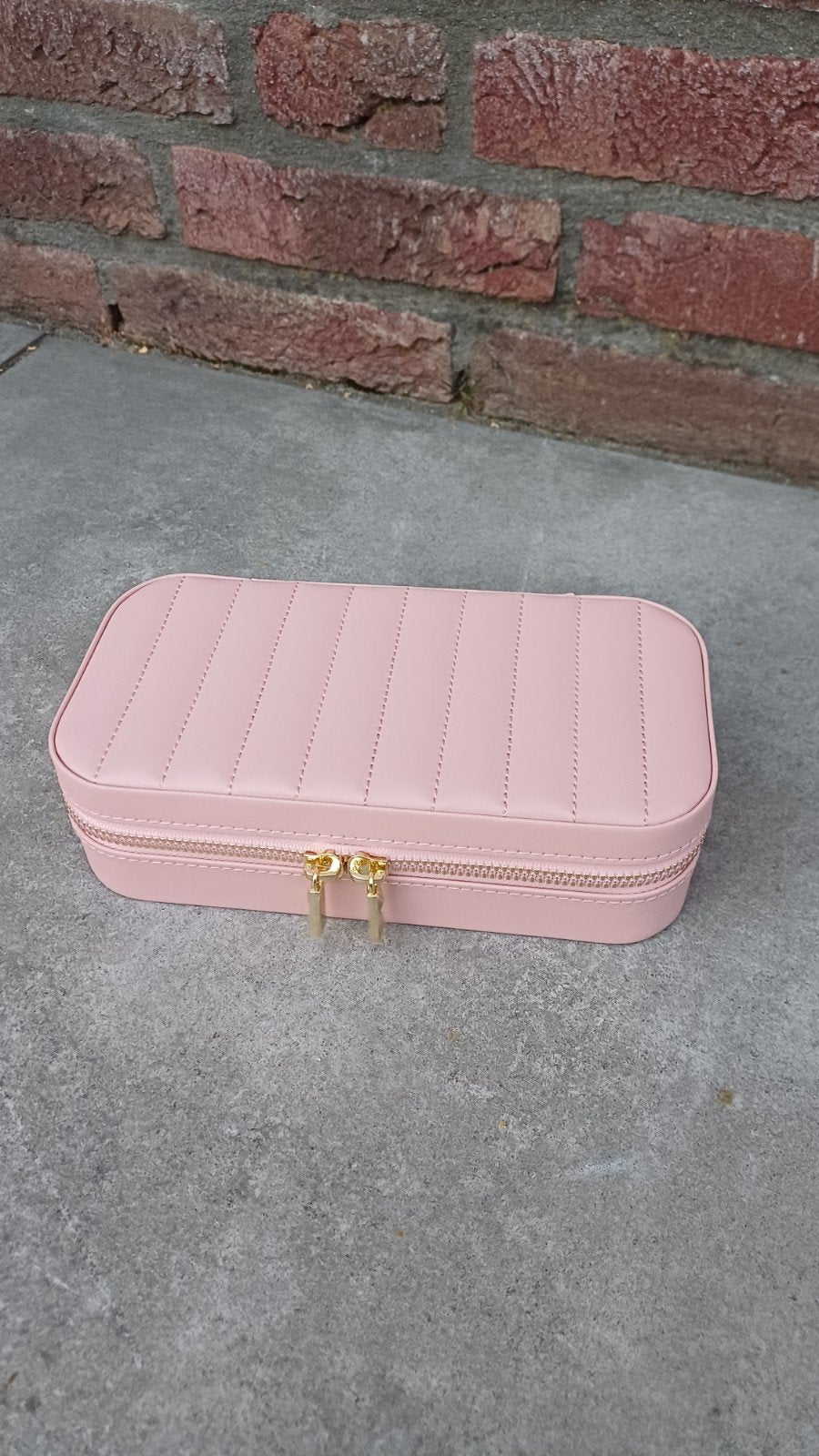Juwelenbox Sieradenbox Make-Up Reisbox Roze 20,5x10,5x6cm, Ophalen of Verzenden, Nieuw, Roze, Toebehoren