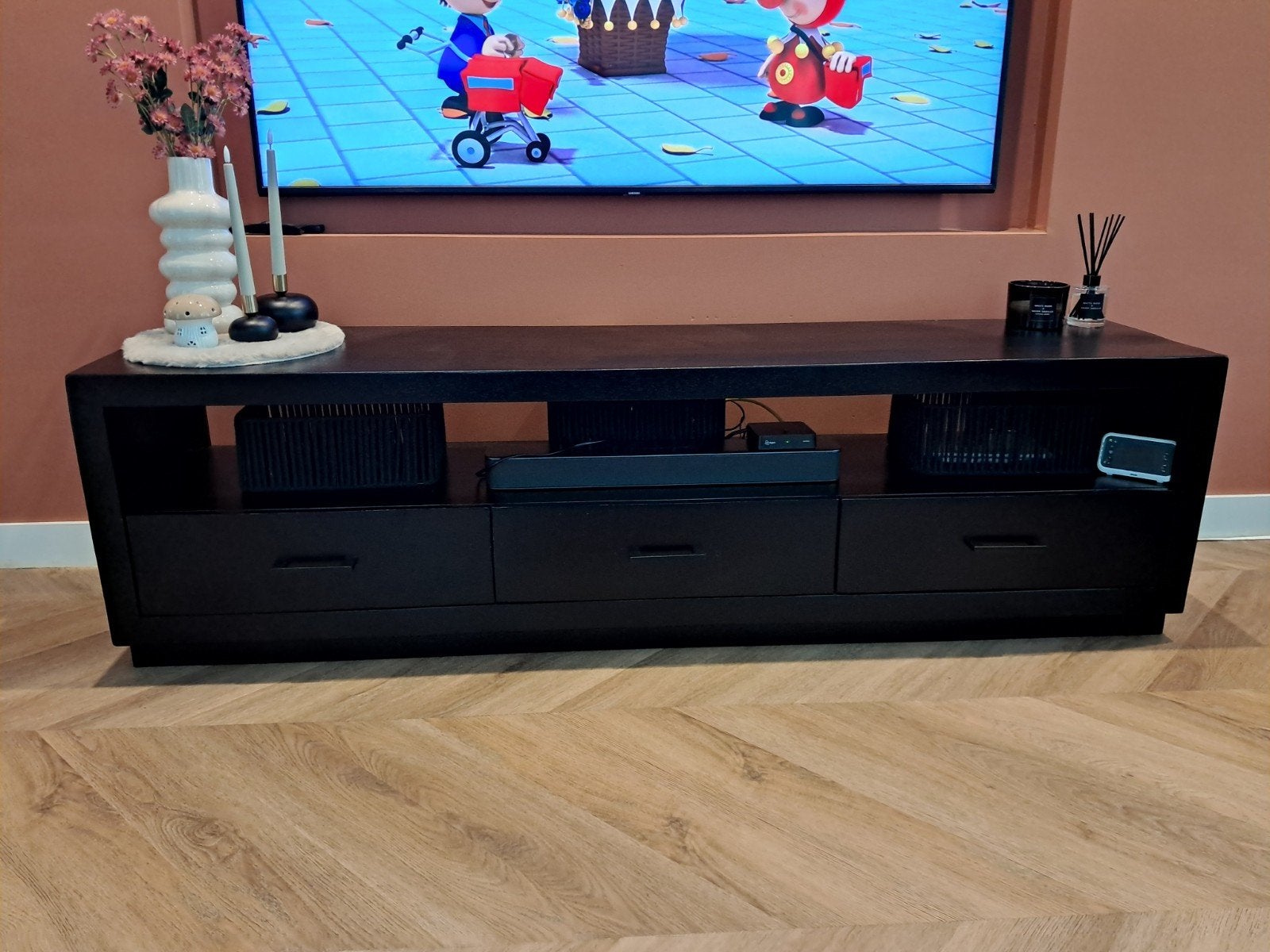 Tvmeubel, Huis en Inrichting, Ophalen, Gebruikt, 150 tot 200 cm, Minder dan 100 cm