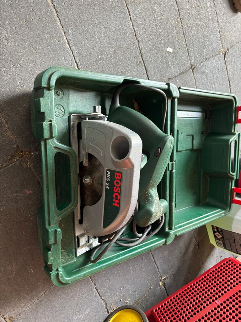 Bosch PKS 54 Cirkelzaag - Gebruikt maar goed, Doe-het-zelf en Verbouw, Gereedschap | Schuurmachines, Ophalen, Gebruikt