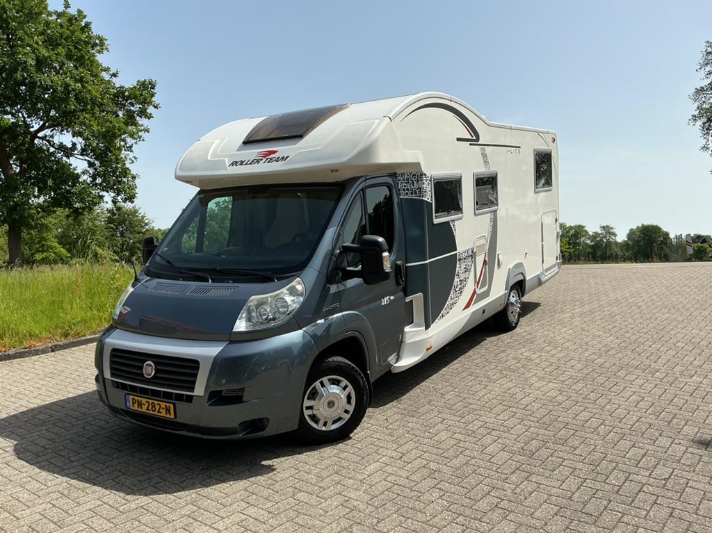 Roller Team Trigano T-line 285 M Camper Lengtebedden Hefbed, Overige merken, Ringverwarming, Fiat, Bedrijf