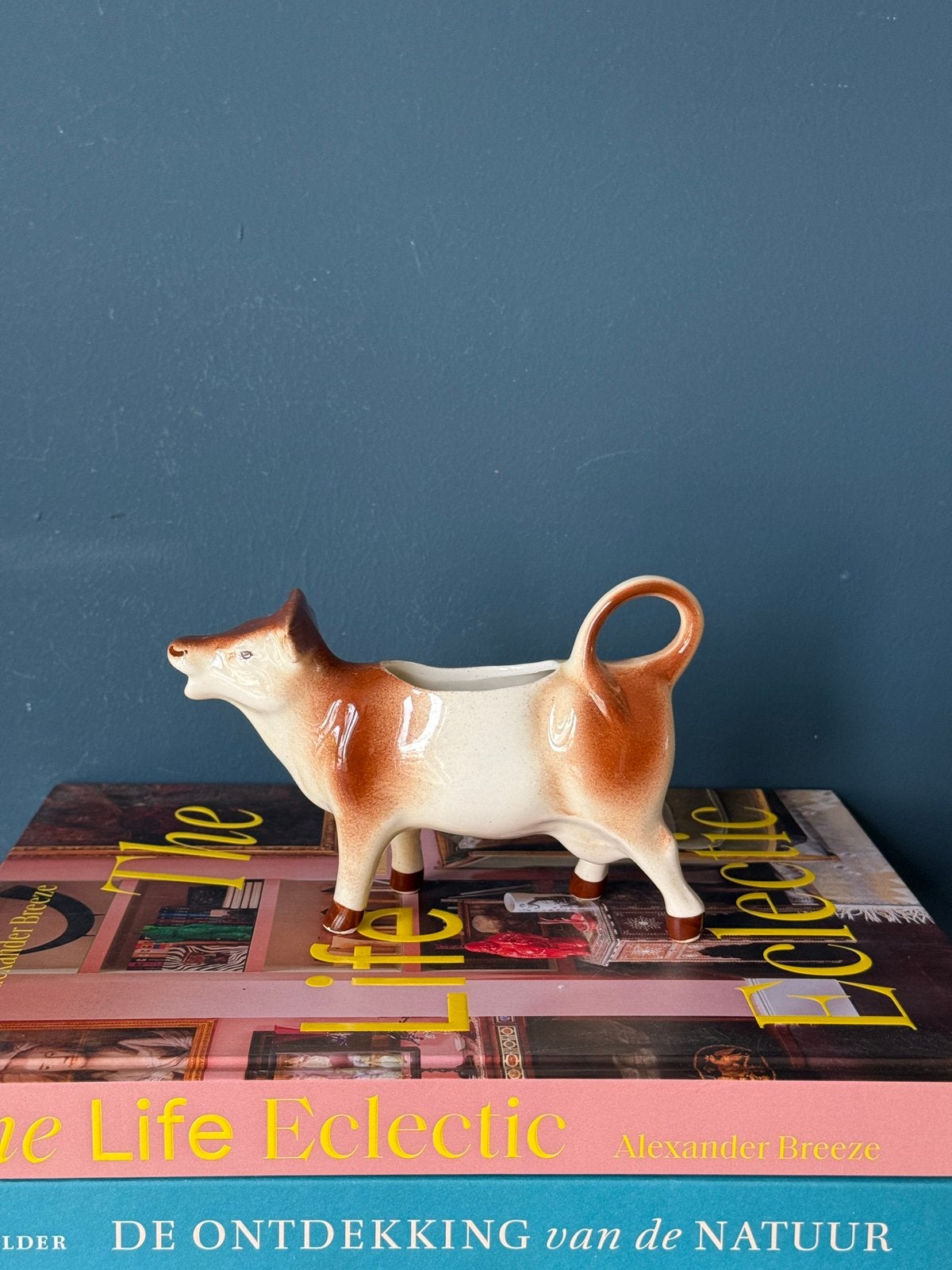 Vintage koe room- of melkkannetje keramiek, Ophalen of Verzenden, Zo goed als nieuw, Overige stijlen, Overige typen