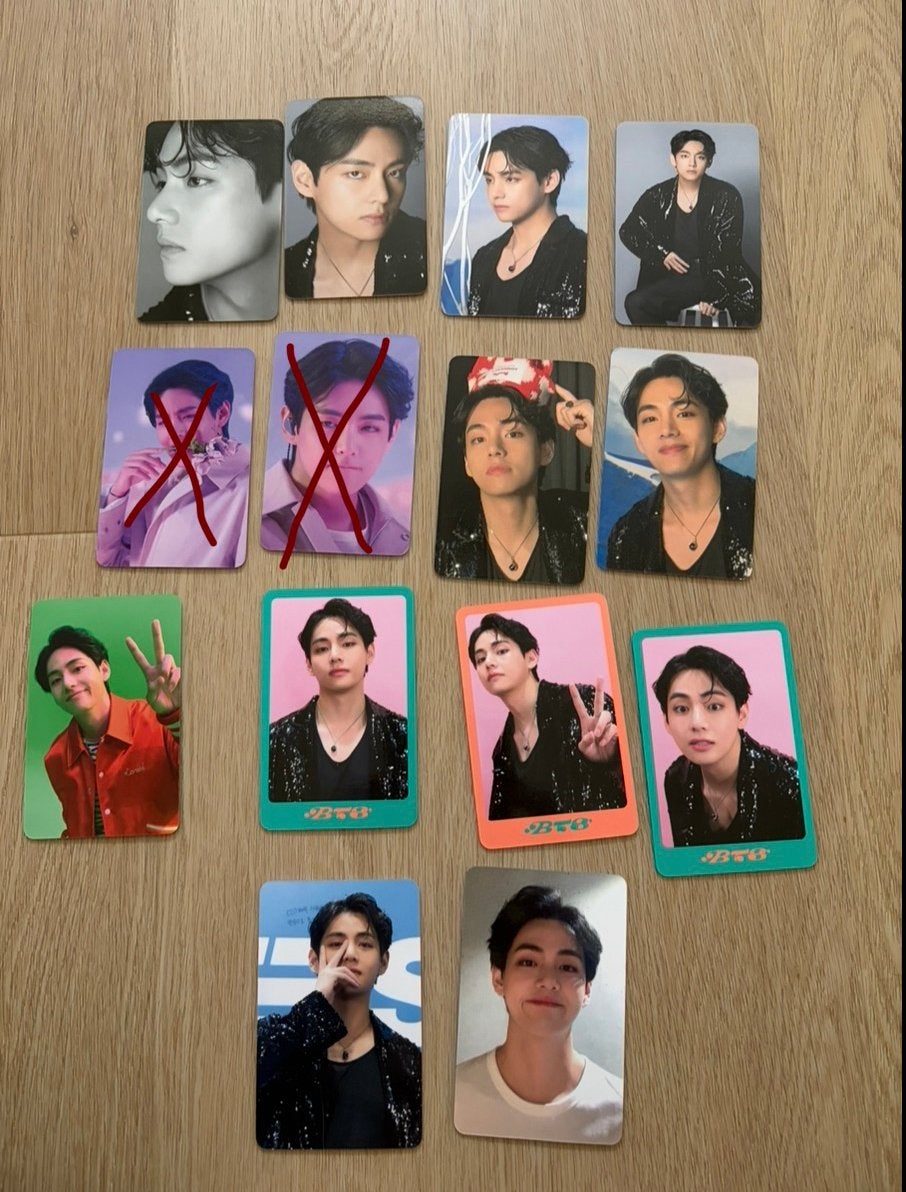 BTS D’ICON fotokaarten V/Taehyung, Ophalen of Verzenden, Zo goed als nieuw, Foto of Kaart