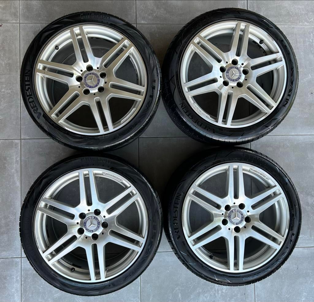 Mercedes W212 AMG Velgen met Zomerbanden (breedte set), Auto-onderdelen, Banden en Velgen, Ophalen, 18 inch, Banden en Velgen