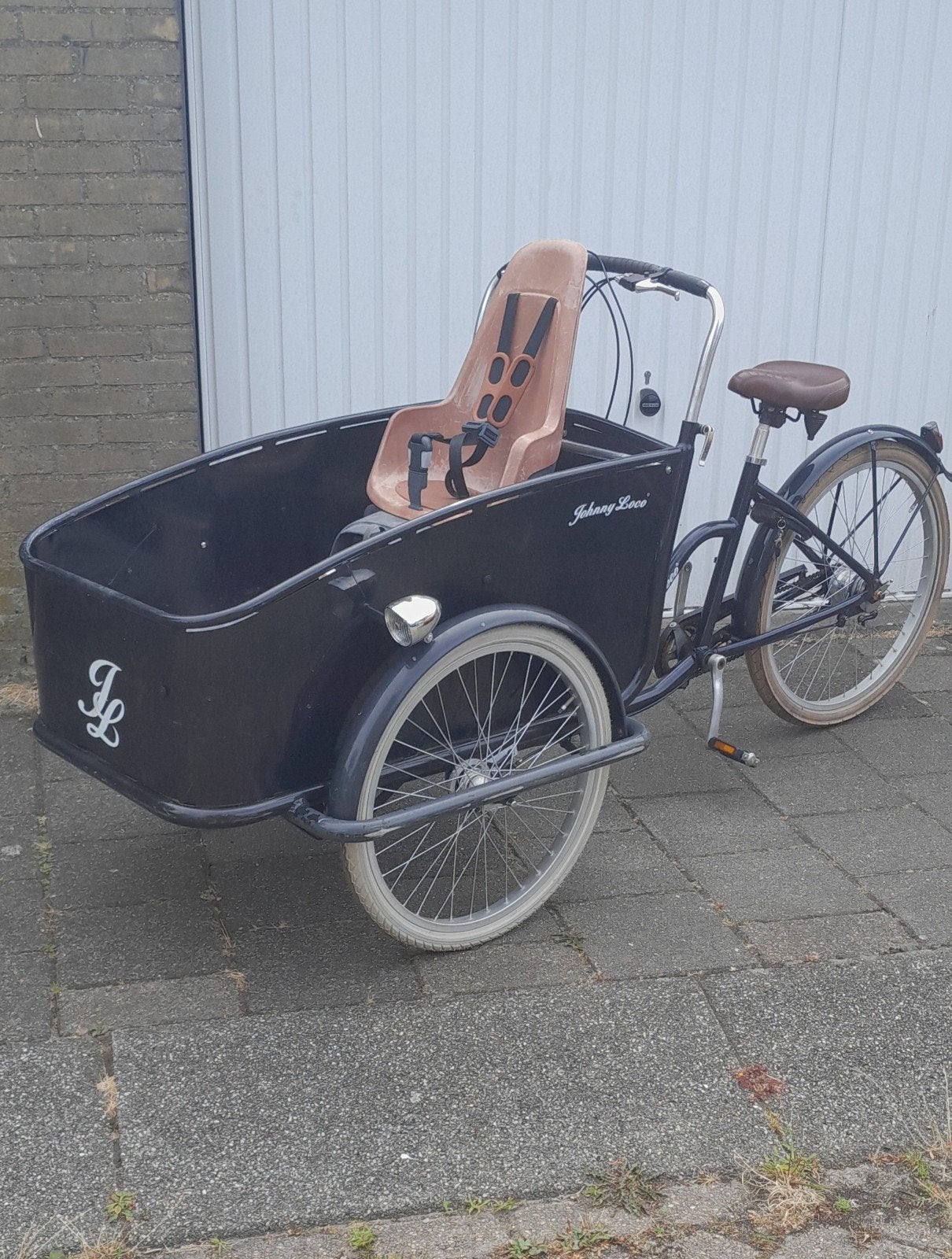 Johnny Loco bakfiets met kinderzitje van BoBike, Ophalen, Gebruikt, 2 kinderen, Johnny Loco