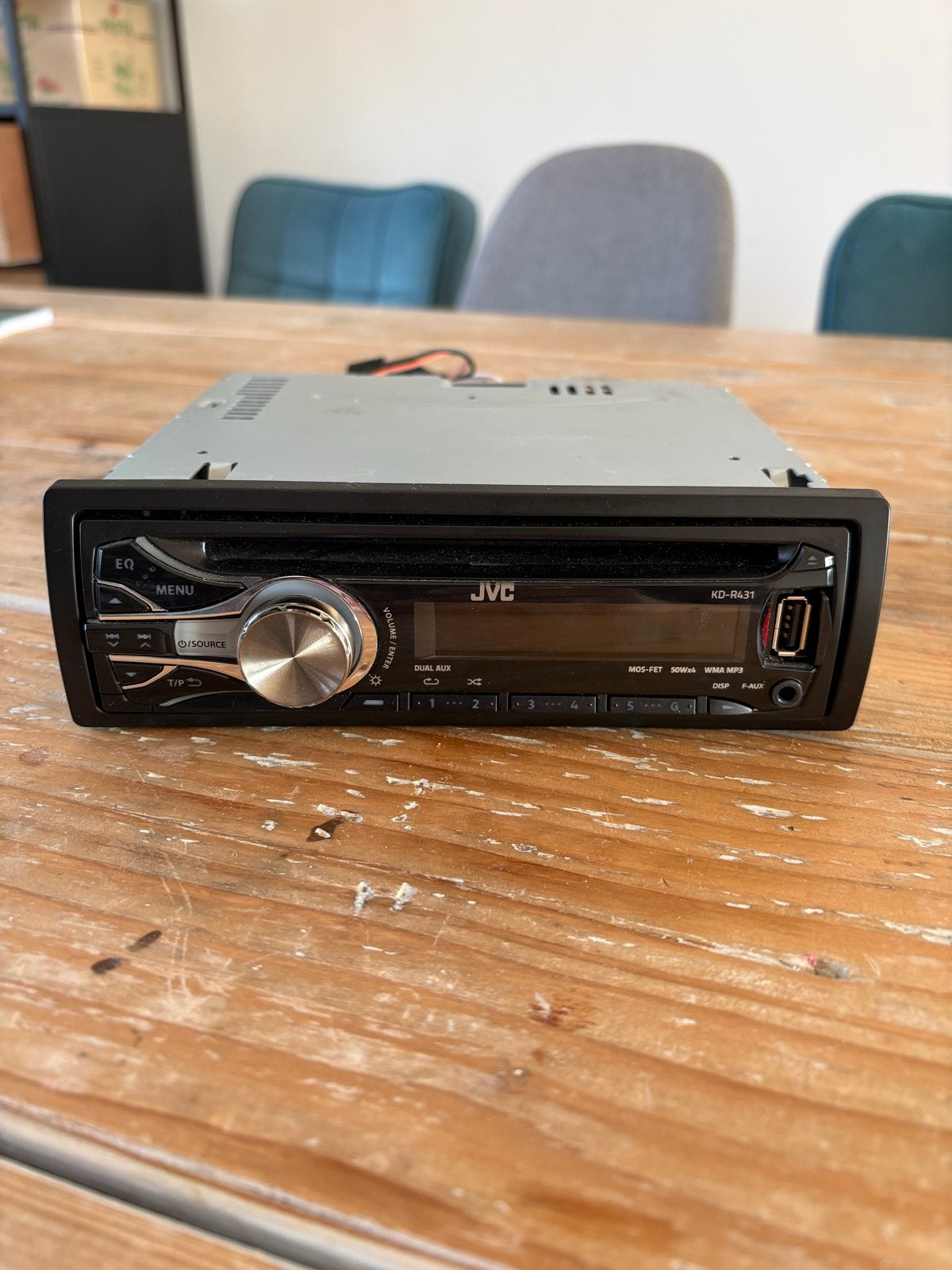 JVC KD-R431 CD-ontvanger met USB en AUX-ingang, Ophalen of Verzenden, Gebruikt