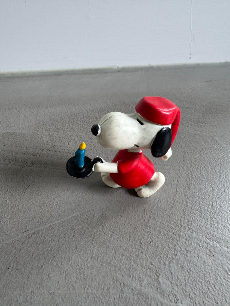 Vintage Snoopy beeldje met kaars - United Feature 1965-68, Verzamelen, Ophalen of Verzenden, Gebruikt
