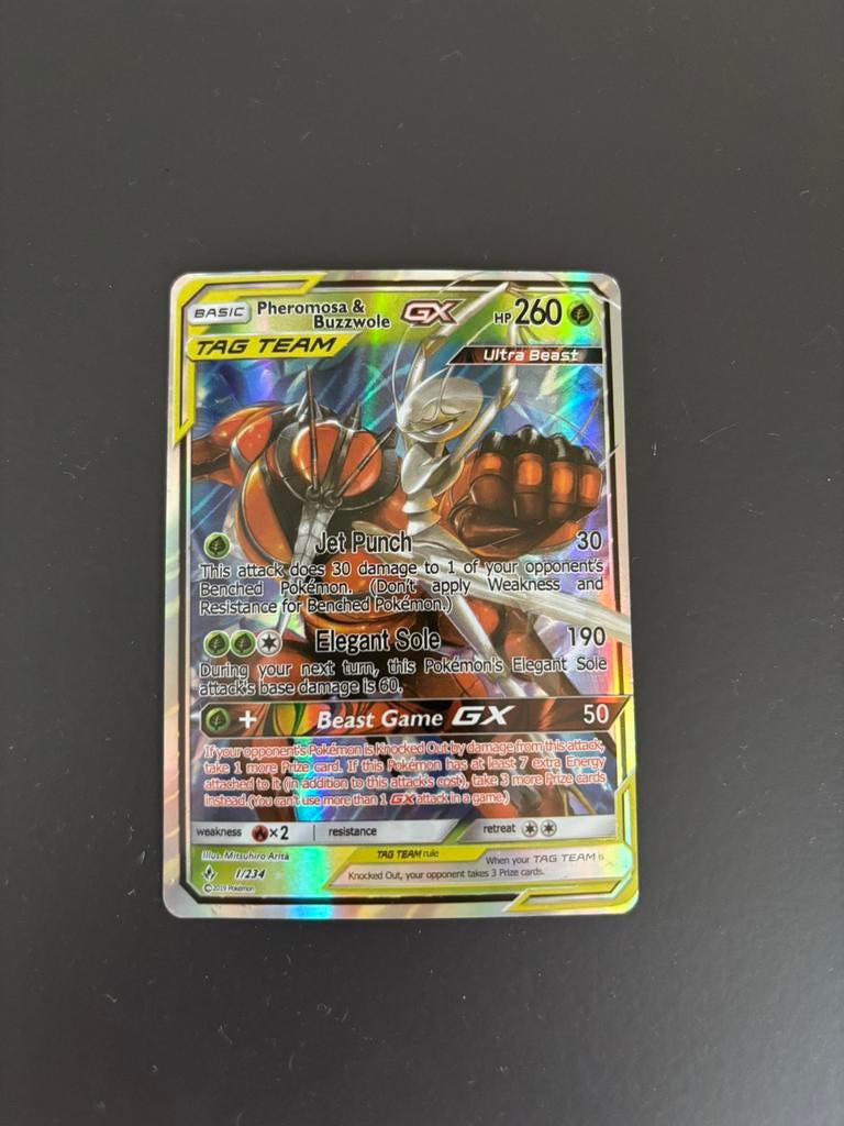 Pheromosa & Buzzwole GX, Ophalen of Verzenden, Zo goed als nieuw