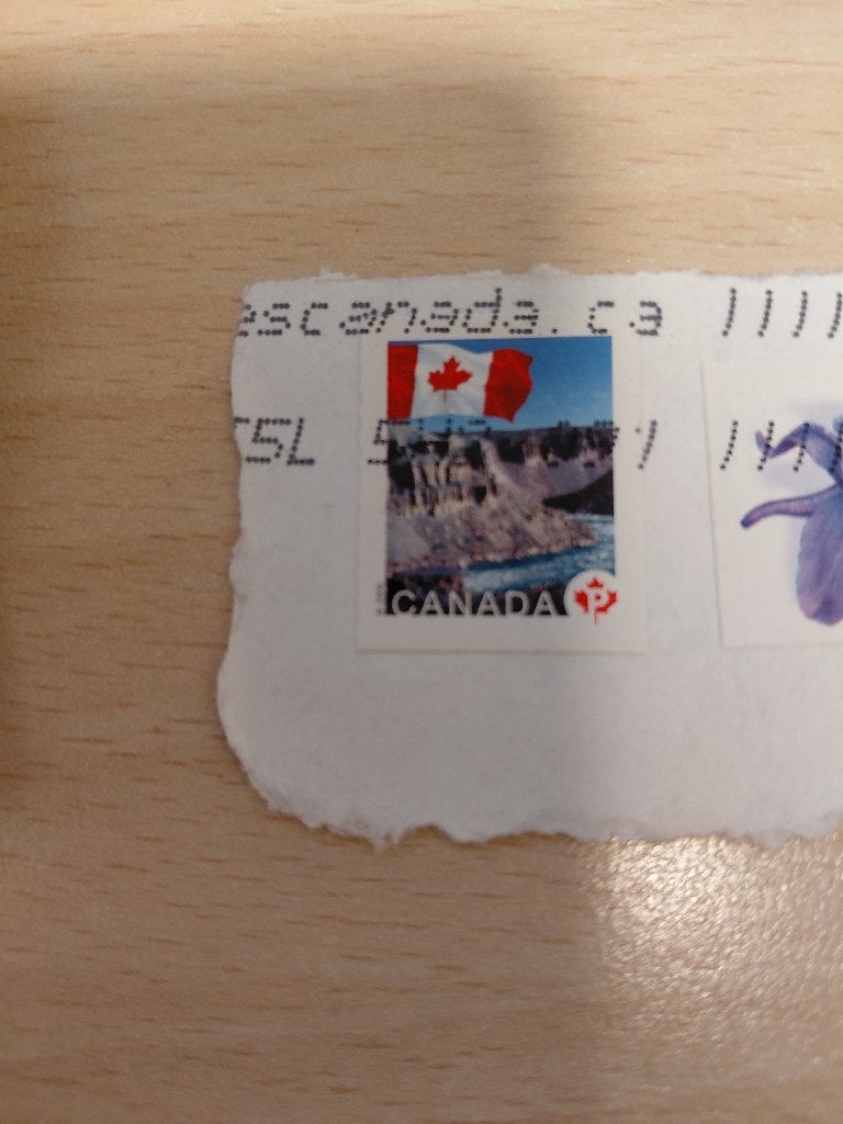 Canada landschap vlag, Verzenden, Gestempeld, Noord-Amerika