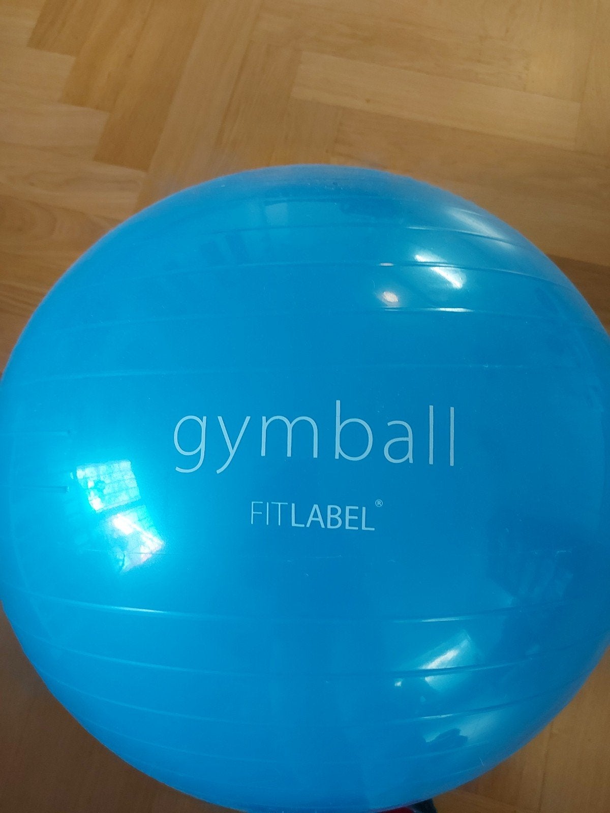 Gymball FITLABEL - Blauw zwangerschapsbal, Ophalen of Verzenden, Gebruikt