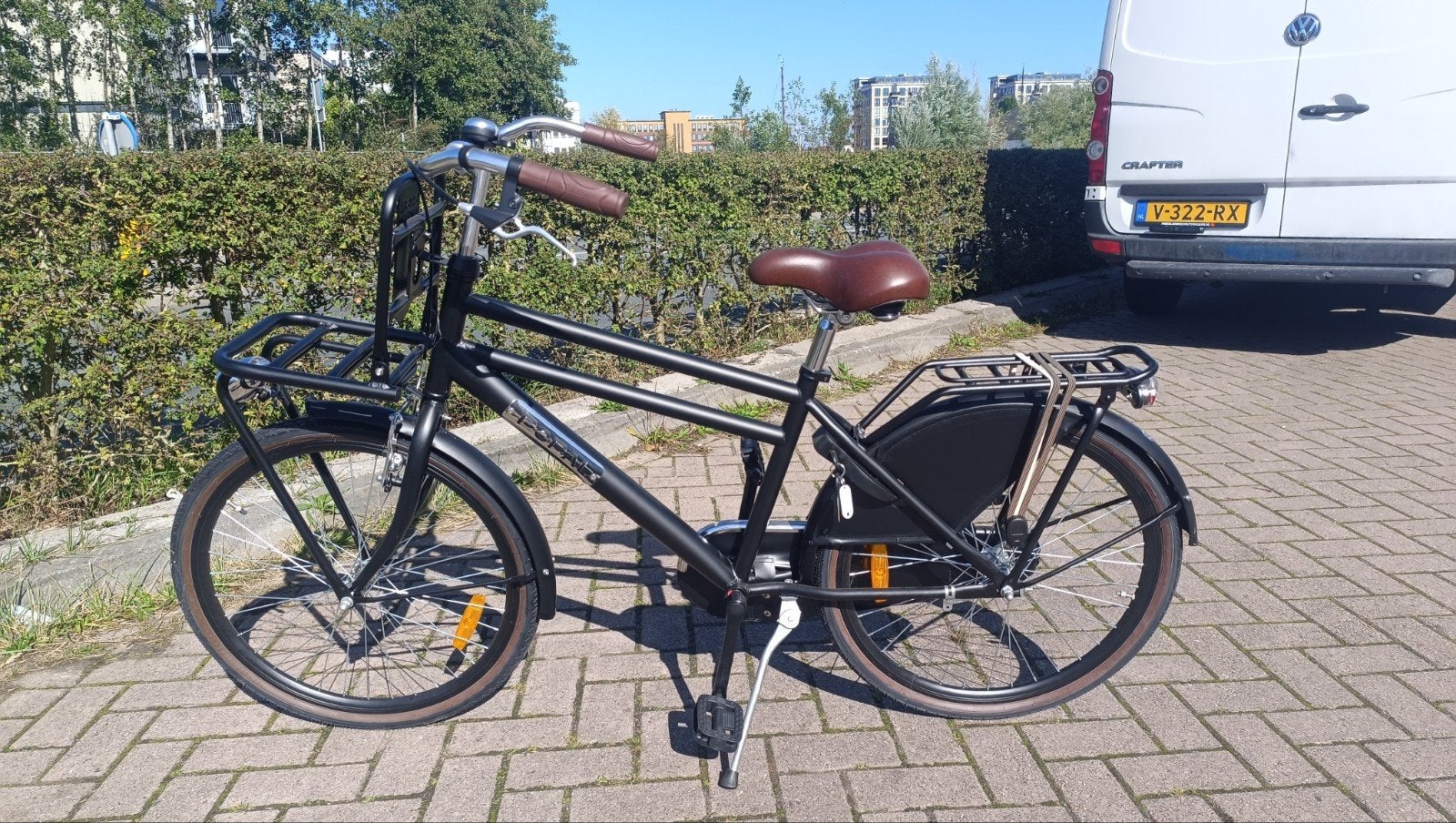 Popal jongensfiets met terugtraprem en voorrem, Overige merken, Terugtraprem, Gebruikt, .