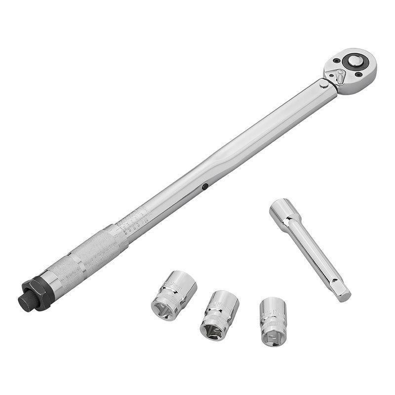 Momentsleutel 1/2 duims Met Adapter 3/8 duim, Auto diversen, Autogereedschap, Ophalen of Verzenden, Nieuw