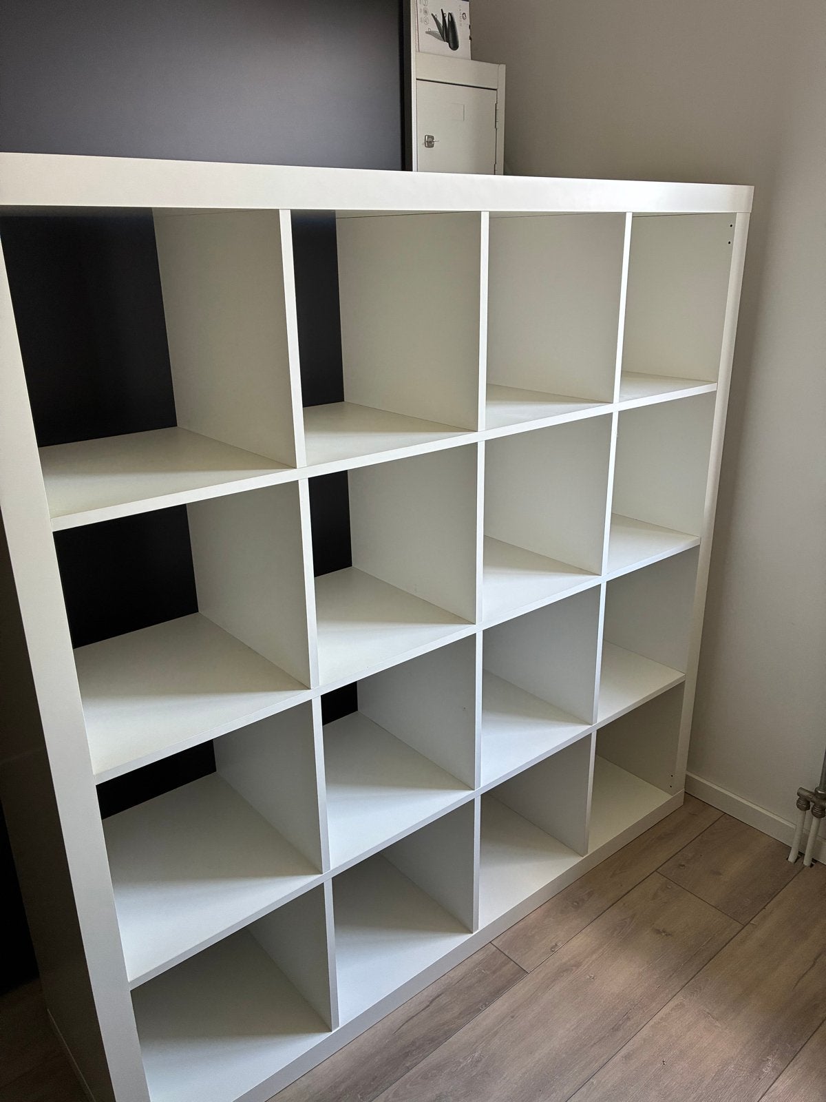 Witte Kallax kast 4x4 vakken - IKEA, Ophalen, Met plank(en), Gebruikt, 100 tot 150 cm