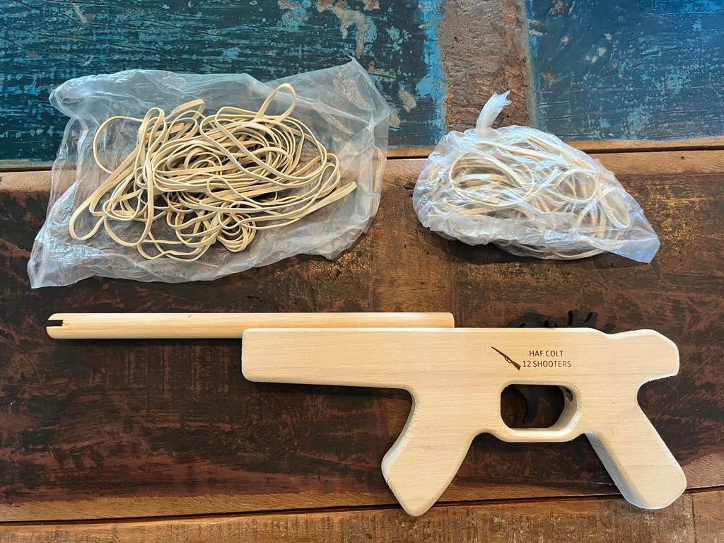 Nieuw Haf-Trade elastiek pistool colt 12 shooter parachute, Ophalen of Verzenden, Nieuw