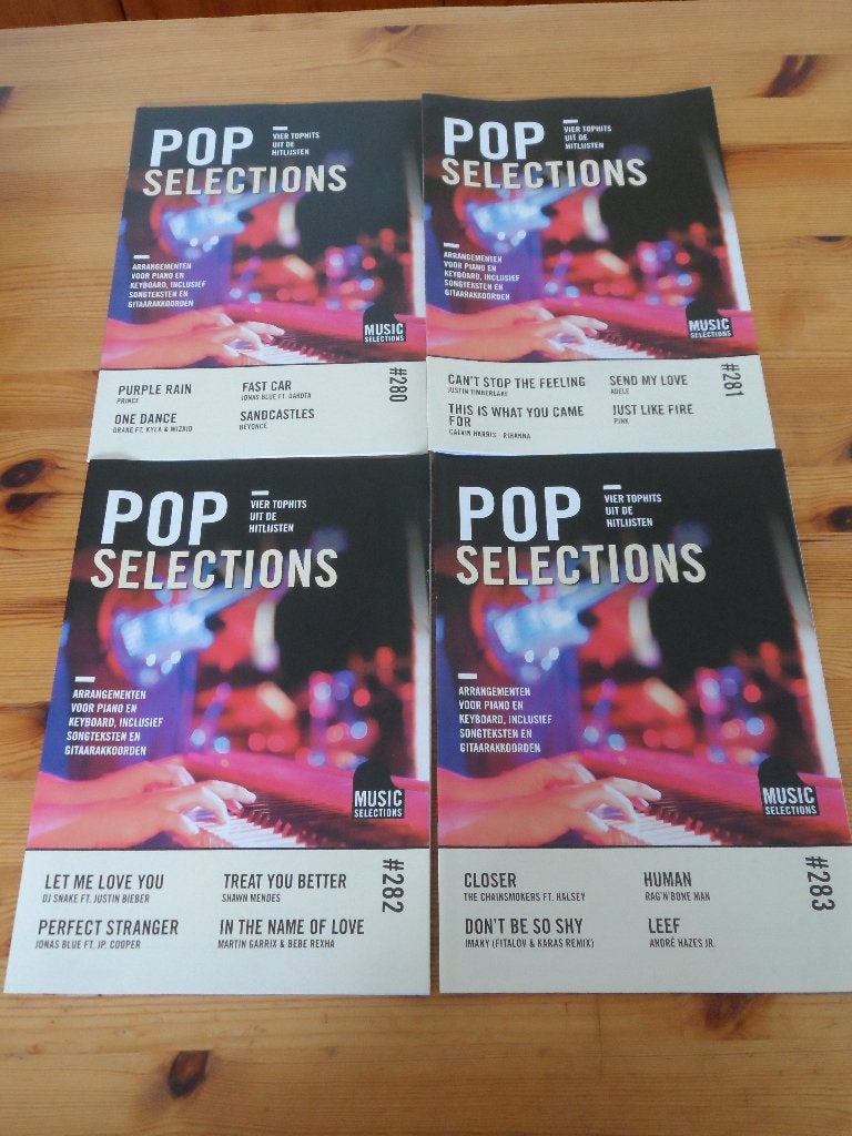 Pop Selections - 280 t/m 286 / 288 / 289   Nieuw!, Muziek en Instrumenten, Bladmuziek, Nieuw, Ophalen of Verzenden, Keyboard, Artiest of Componist
