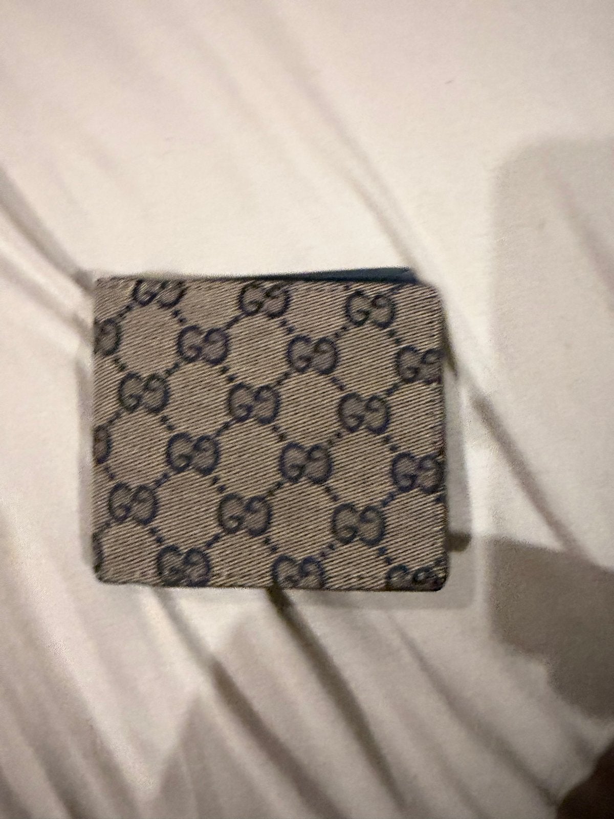 Gucci Portemonnee met GG Monogram - Beige/Blauw, Sieraden, Tassen en Uiterlijk, Ophalen, Gebruikt, Beige, Overige merken