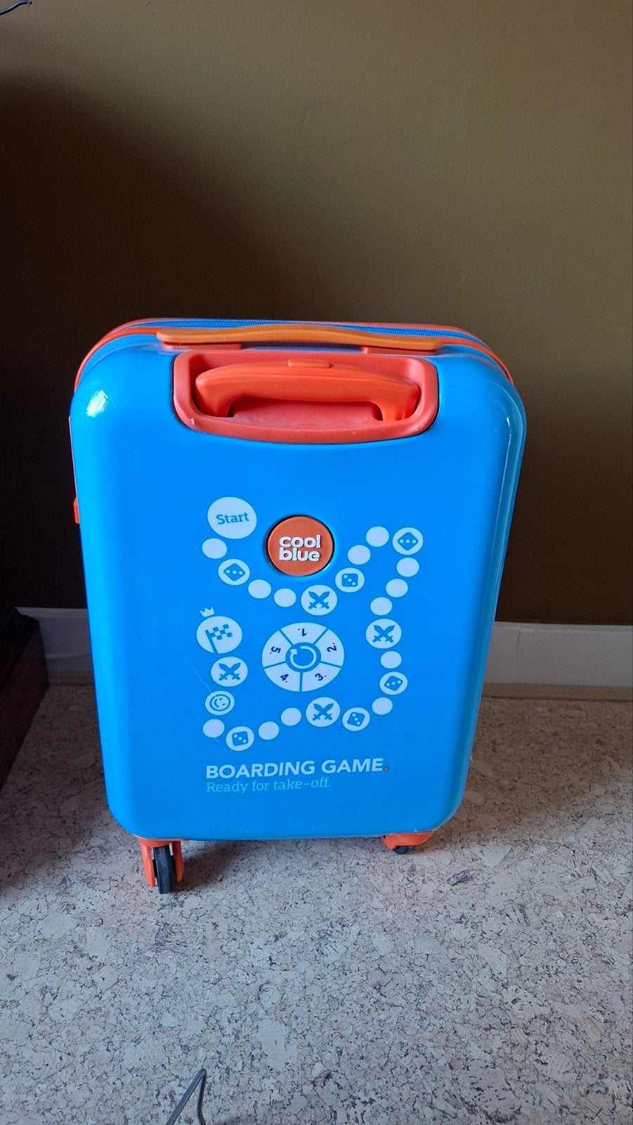 Compacte cool blue koffer, Ophalen, Blauw, 30 cm of meer, Minder dan 35 cm