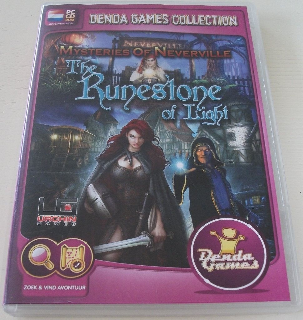 PC Game *** MYSTERIES OF NEVERVILLE *** Runestone of Light, Puzzel en Educatief, 1 speler, Ophalen of Verzenden, Zo goed als nieuw