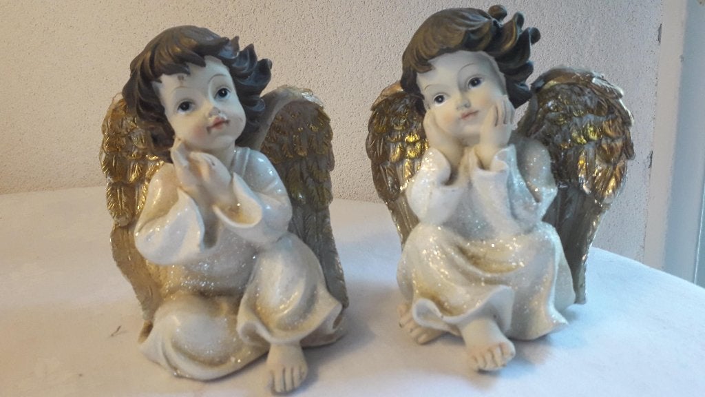 2 BESCHERM ENGELTJES, Ophalen of Verzenden