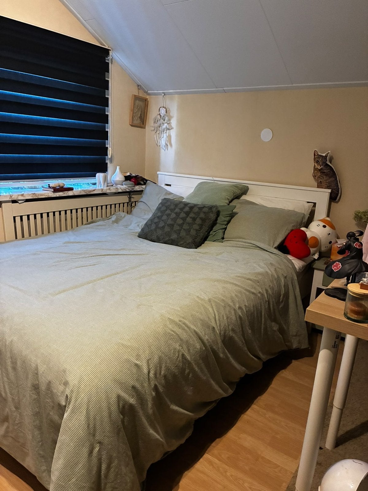 IKEA Songesand bedframe 140x200 cm met lattenbodem, Huis en Inrichting, Ophalen, Wit, Tweepersoons, 140 cm