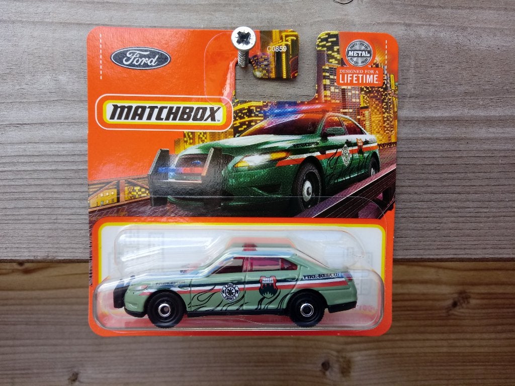 Ford Police Interceptor Matchbox, Hobby en Vrije tijd, Modelauto's | Overige schalen, Ophalen, Nieuw, Auto