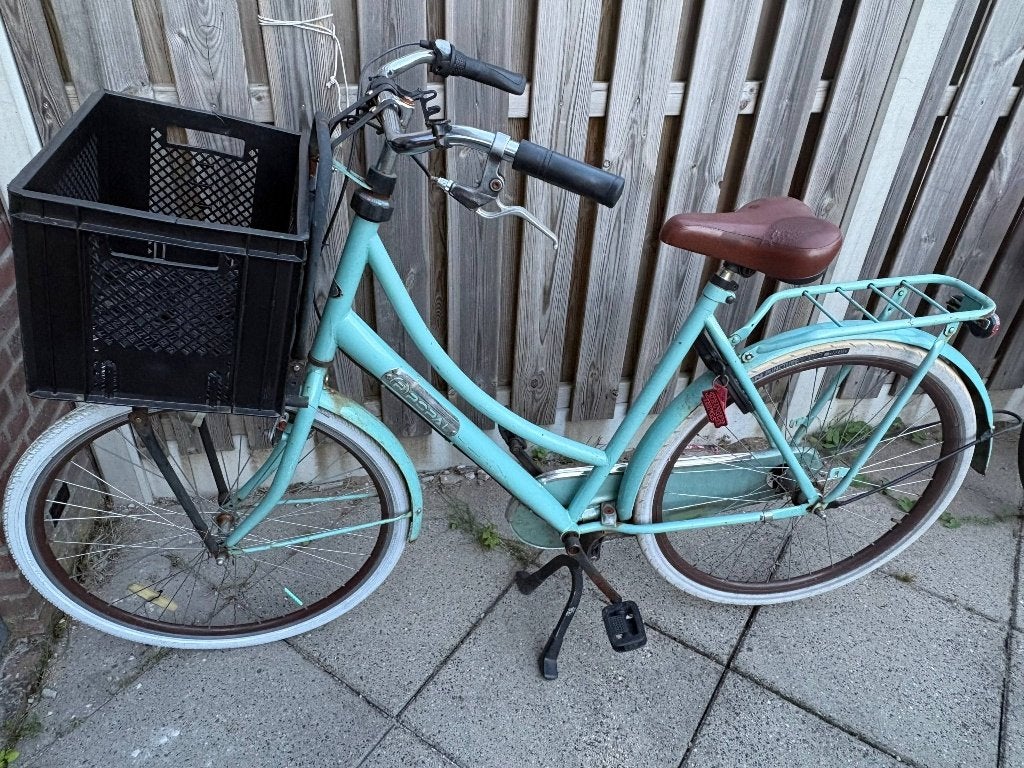 Damesfiets met Nexus versnellingen, krat en slot, Versnellingen, 56 cm of meer, Zo goed als nieuw, Ophalen