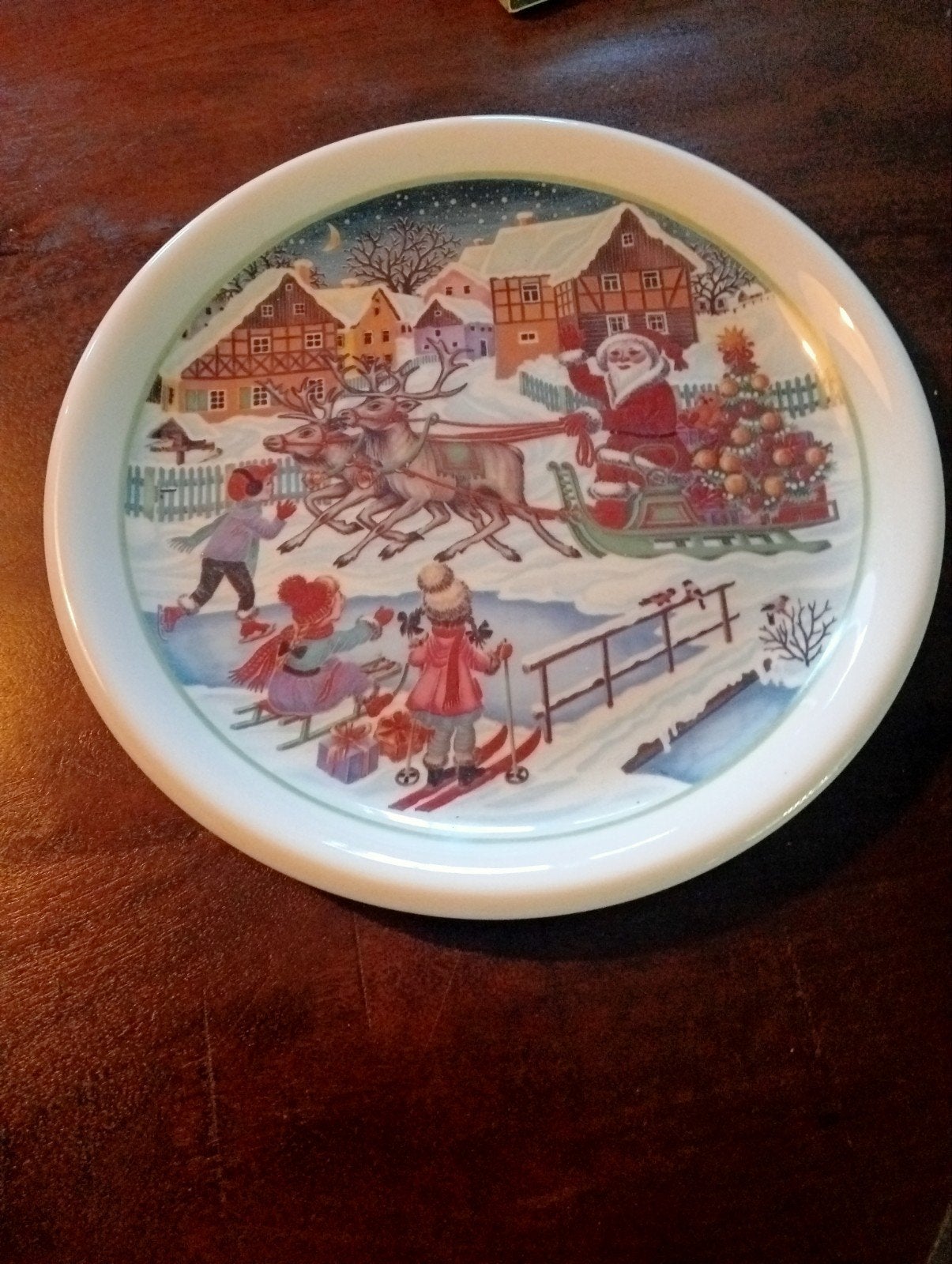 Azberg ...mooi kerstbord...27 cm, Diversen, Kerst, Ophalen of Verzenden