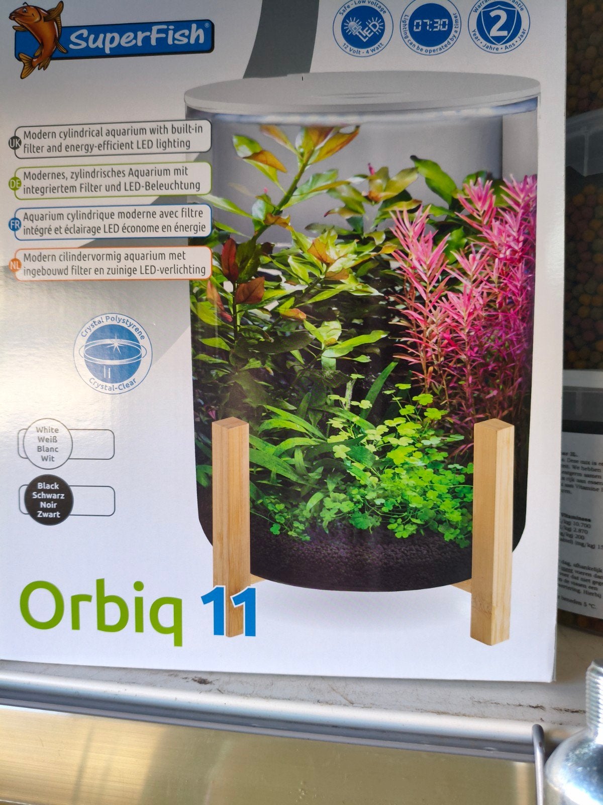 superfish orbiq 11 aquarium, Nieuw, Ophalen of Verzenden, Leeg aquarium, Inclusief deksel