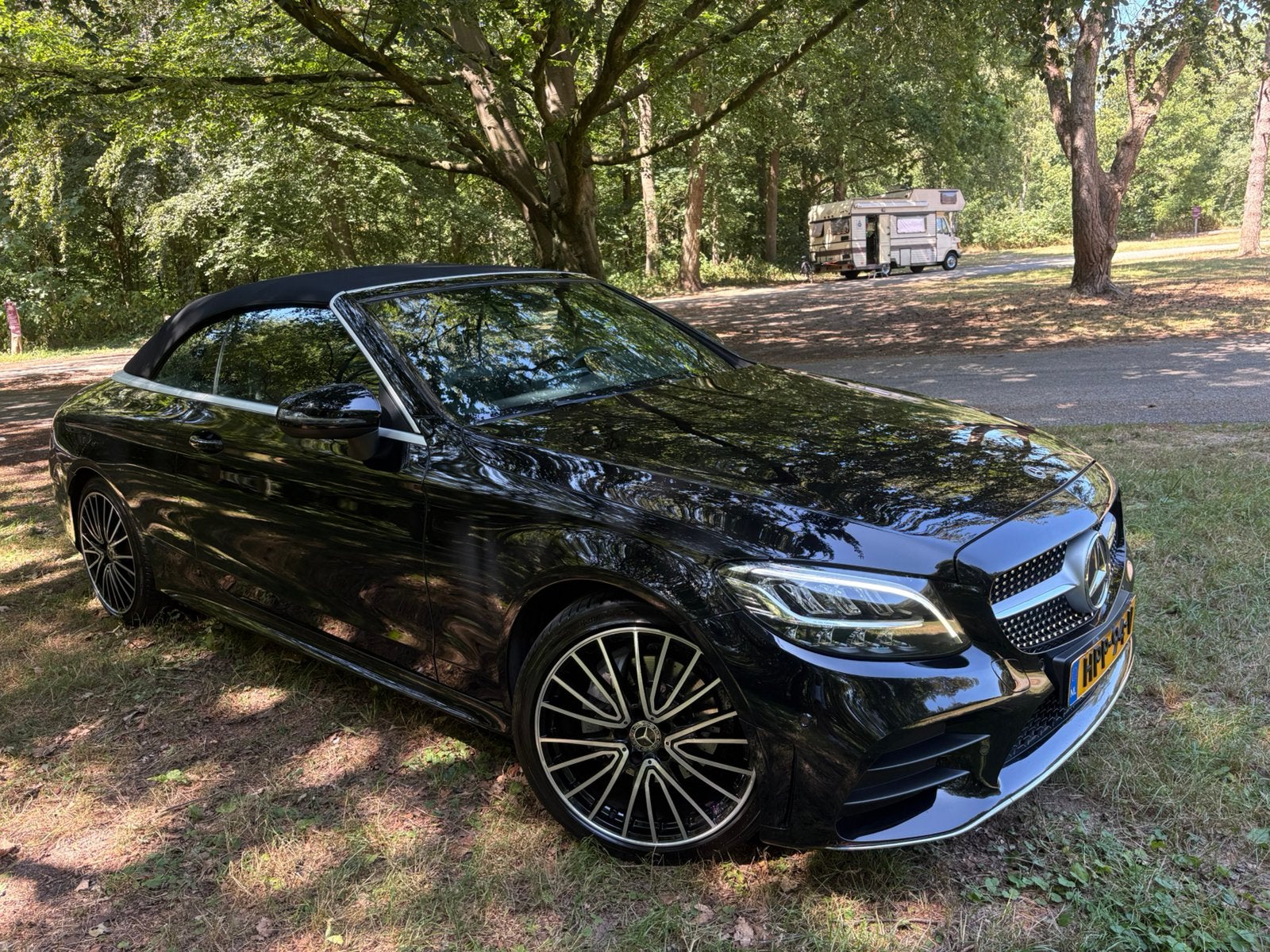 Mercedes-Benz C-Klasse C180 156pk 9G-TRONIC 2019 Zwart, 1800 kg, Zwart, Cabriolet, 4 stoelen