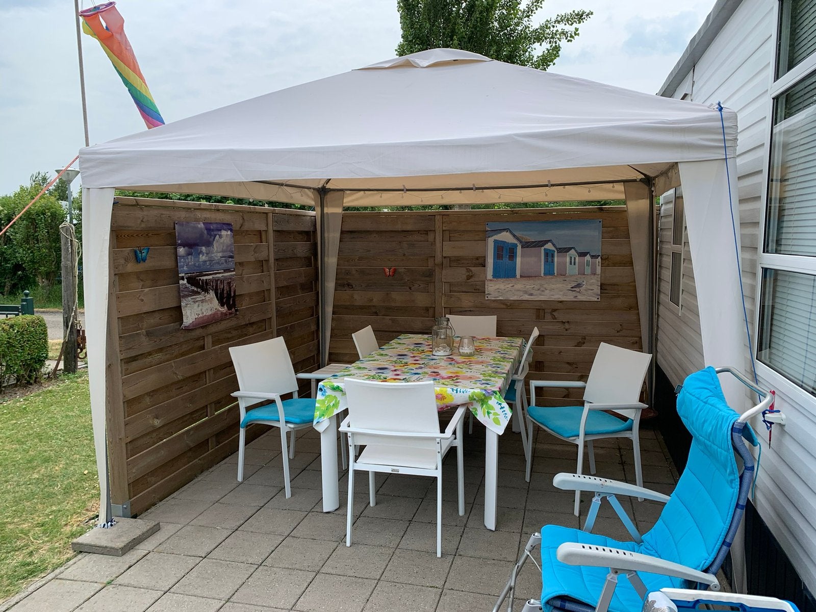 Partytent Garden Impressions Esprit ecru, Ophalen, Opvouwbaar, Minder dan 4 meter, Zo goed als nieuw