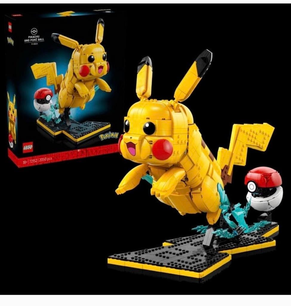 LEGO Pikachu en Pokébal - Bouwset, mooi als decoratie NEW, Overige thema's, Lego, Ophalen of Verzenden, Zo goed als nieuw