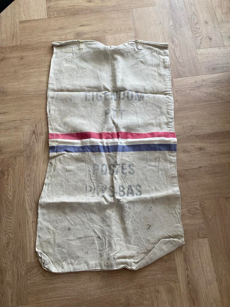 Vintage PTT Postzak - Postes Pays Bas - Decoratief item, Ophalen, Gebruikt