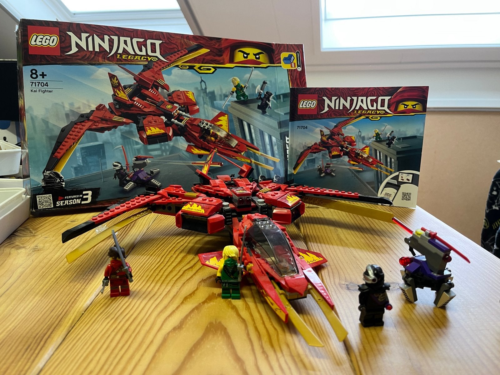 LEGO Ninjago Legacy 71704 Kai Fighter met minifiguren, Gebruikt, Lego, Ophalen of Verzenden, Inclusief instructies