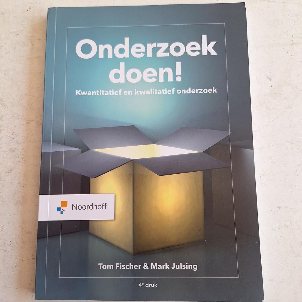 Mark Julsing - Onderzoek doen!, Sociale wetenschap, Ophalen of Verzenden, Zo goed als nieuw, Mark Julsing; Tom Fischer