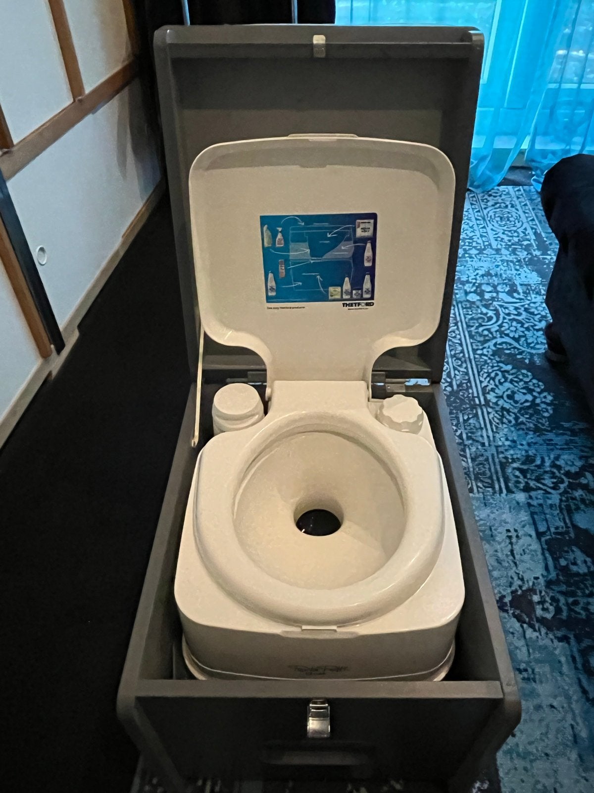 Campertoilet / tenttoilet met nieuwe unit, Ophalen of Verzenden, Zo goed als nieuw